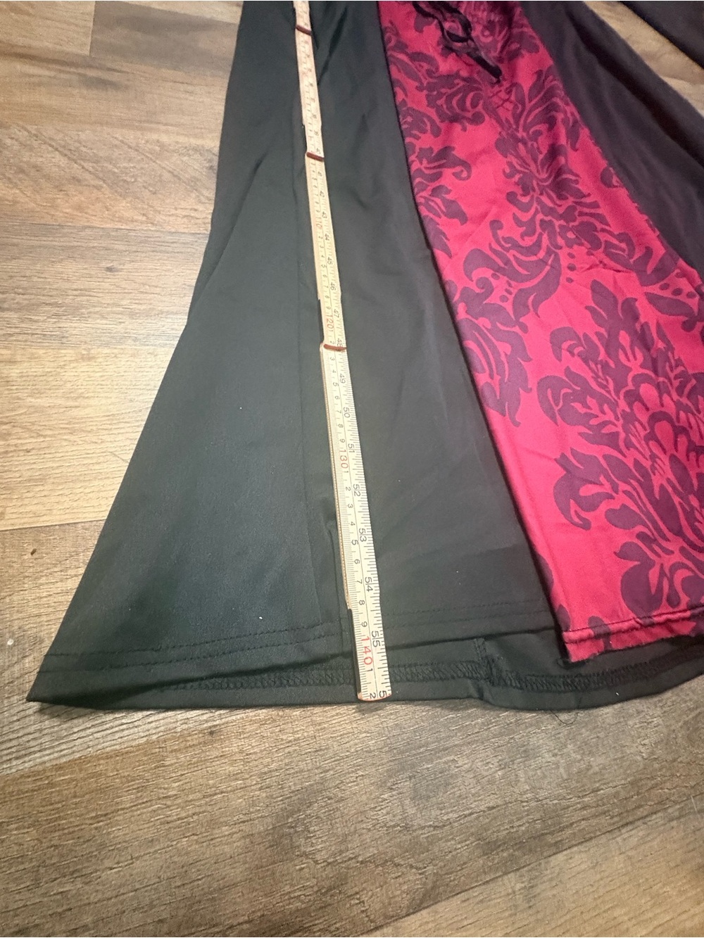 Women’s 2XL Gothic Hooded Medieval Renaissance Dress Black Red Lace-Up Witch Cos - Picture 5 of 9